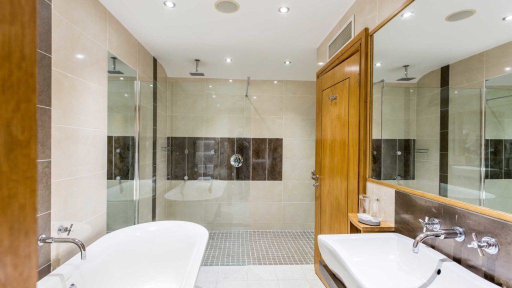 Bathroom in our Champagne Suite