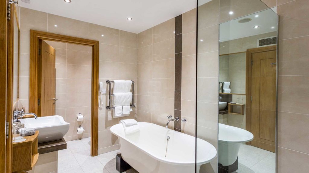 Bathroom in our Champagne Suite